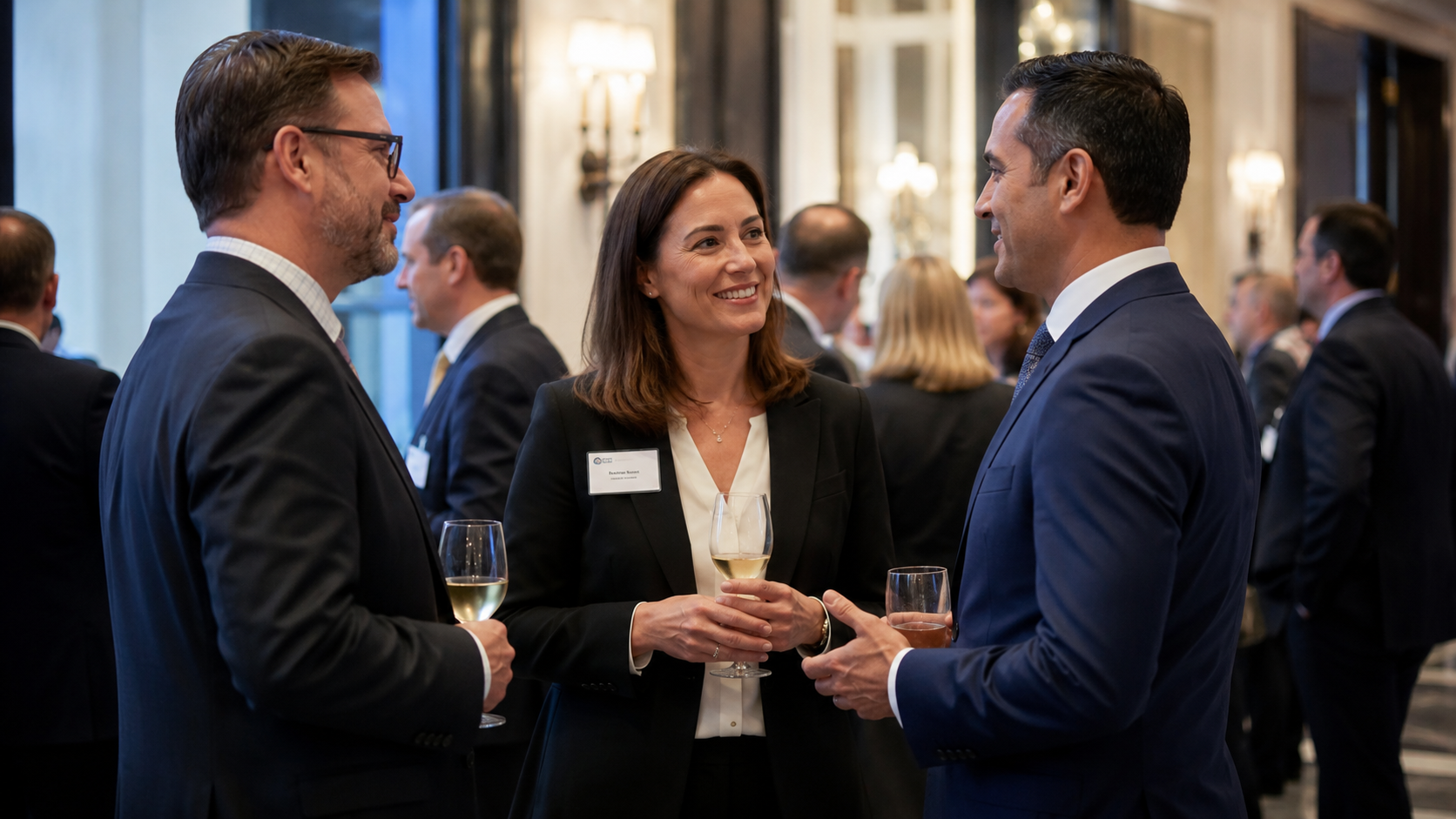 Encuentro corporativo y networking entre profesionales